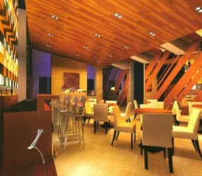 High Tea Hall Interior Scene 3d model