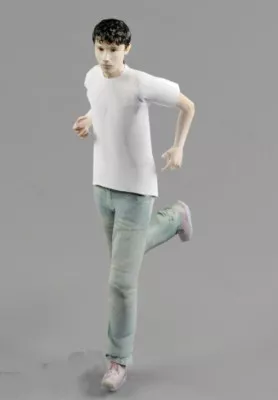 T-shirt Running Boy Character 3d model T-shirt Running Boy Character 3d model