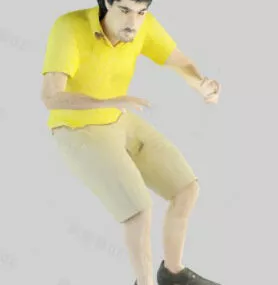 Men Sitting Character 3d model