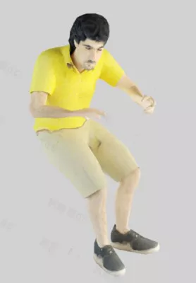 Boy With Hat Character 3d model