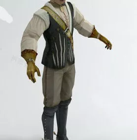 Europe Usa Aristocratic Male 3d model