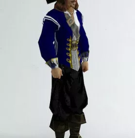 Pirate Man Character 3d model