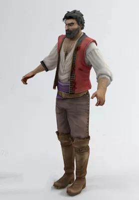 American Country Men Style 3d model American Country Men Style 3d model