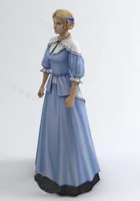 Lady Character 3d model Lady Character 3d model
