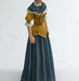 Western Female Character 3d model