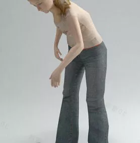Bend Over Girl 3d model
