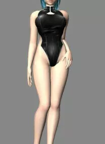Female Beach 3d model