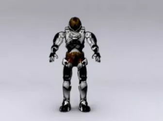 Cartoon Robot Platinum 3d model Cartoon Robot Platinum 3d model