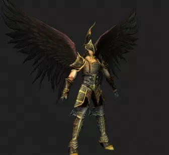 Flying Warrior 3d model Flying Warrior 3d model