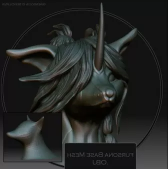 Unicorn Head 3d model Unicorn Head 3d model