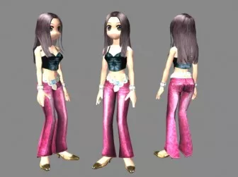 Beatuful Female Dancer Character 3d model Beatuful Female Dancer Character 3d model