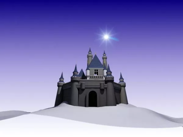 Disney Castle Animated 3d model Disney Castle Animated 3d model