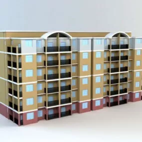 Condominium Building 3d model