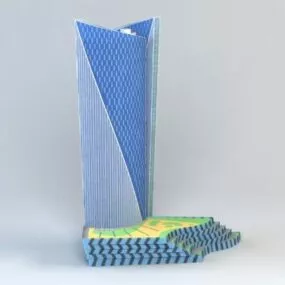 Modern Office Buildings 3d model