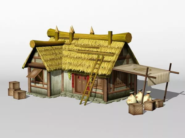Vintage Thatch 3d model