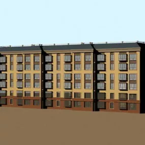 Communist Apartment Blocks 3d model