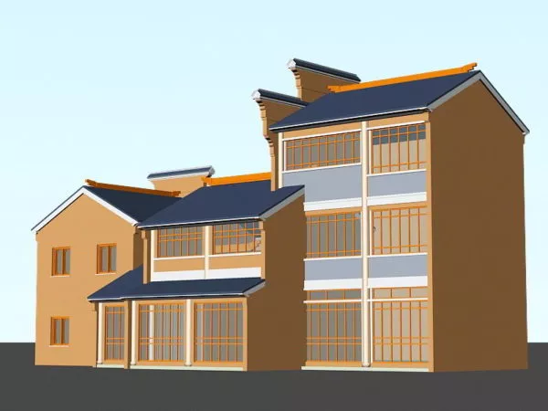 Traditional Chinese House 3d model Traditional Chinese House 3d model
