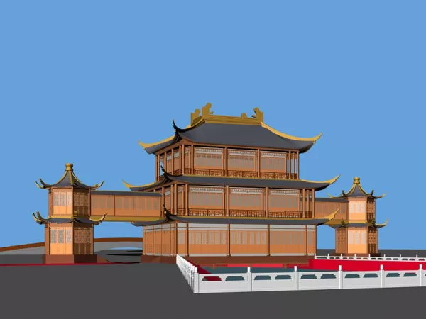 Ancient Chinese Palace 3d model Ancient Chinese Palace 3d model