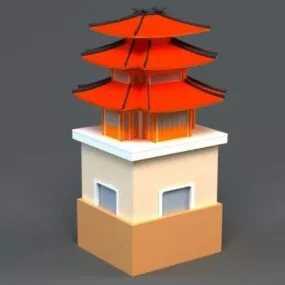 Ancient Chinese Temple 3d model