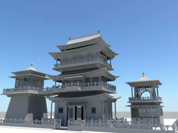 Ancient Chinese Palace 3d model Ancient Chinese Palace 3d model
