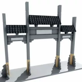 Chinese Pailou 3d model