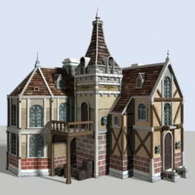 Medieval Town House 3d model