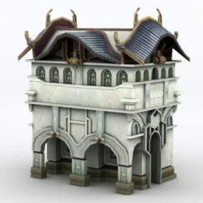 Medieval Town House 3d model