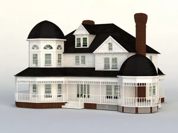 Victorian House 3d model Victorian House 3d model