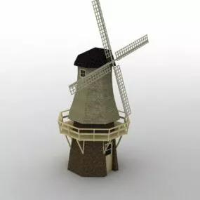 Windmill House 3d model