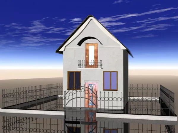 Cottage House Modern Architecture 3d model