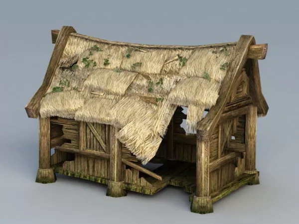 Abandoned House Scene 3d model