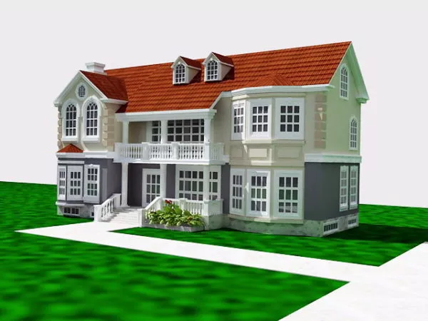 French Country Home 3d model French Country Home 3d model