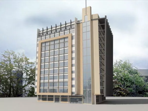Hotel Architecture 3d model Hotel Architecture 3d model