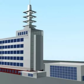 Communications Building 3d model