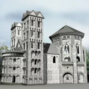 Old Manor House 3d model