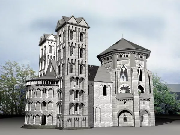 Classic Colonial Mansion 3d model