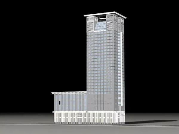 Tall Office Building 3d model Tall Office Building 3d model