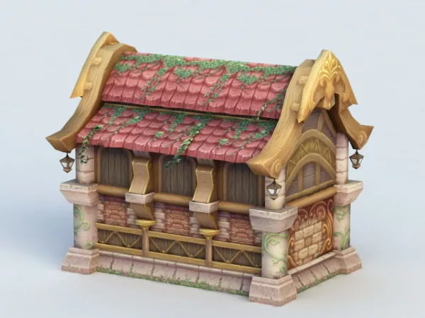 Cartoon House 3d model Cartoon House 3d model