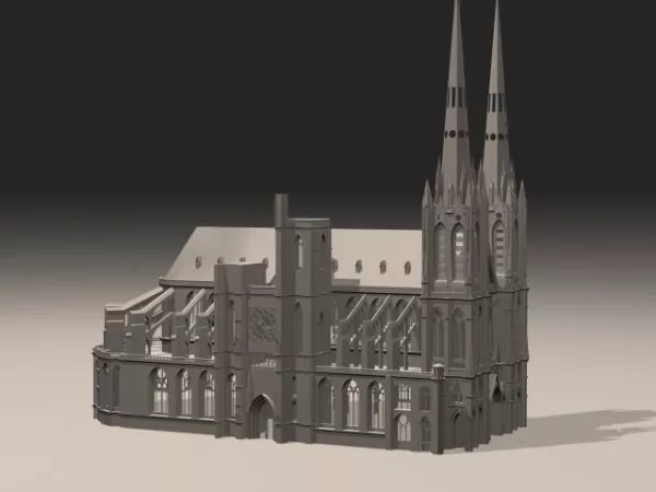 Gothic Building 3d model Gothic Building 3d model