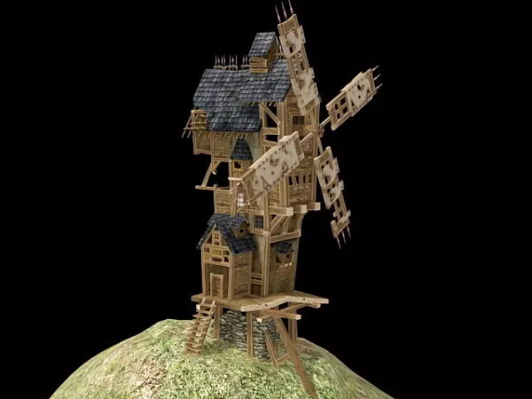 Dutch Windmill 3d model