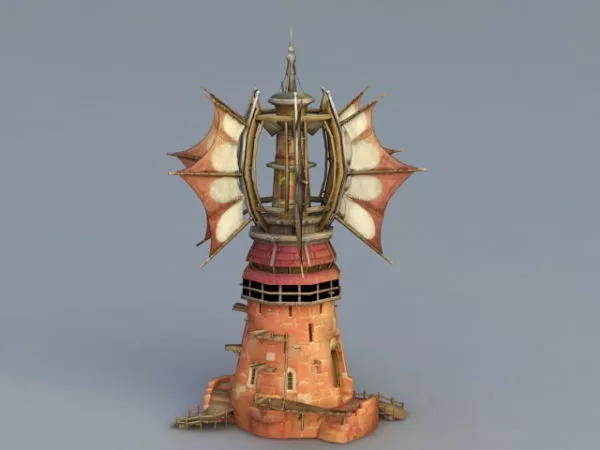 Dutch Windmill 3d model