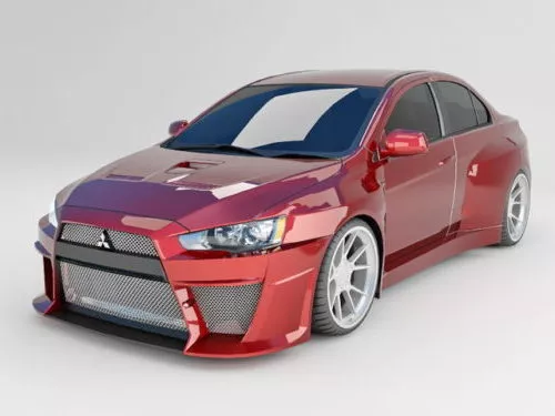 Mitsubishi Lancer Evolution 3d model Mitsubishi Lancer Evolution 3d model
