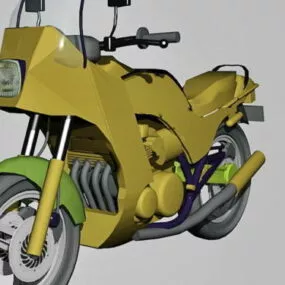Kawasaki Gpz750 Turbo 3d model