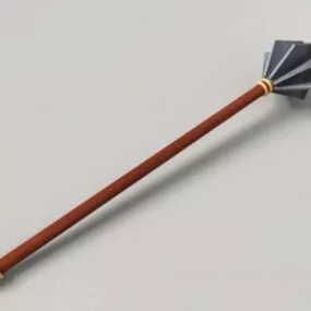 Medieval Flanged Mace 3d model