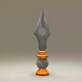 Ancient Spear Head 3d model