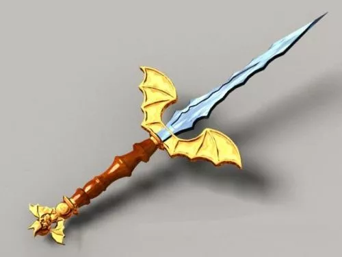Rare Dagger With Case 3d model