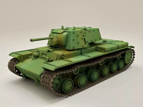 Ww2 Kv-1b Tank 3d model Ww2 Kv-1b Tank 3d model