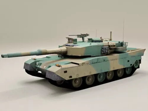 Japan Type 90 Tank 3d model Japan Type 90 Tank 3d model