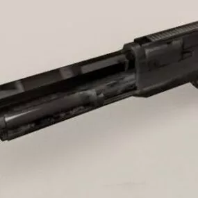 Assault Shotgun Low Poly 3d model