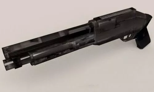 Assault Shotgun Low Poly 3d model Assault Shotgun Low Poly 3d model